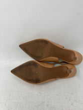 Load image into Gallery viewer, Nordstrom Rack Womens Priscilla Beige Leather Stiletto Slingback Heels Size 6.5M