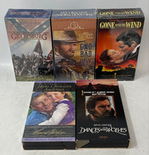 Load image into Gallery viewer, Lot Of 5 Pcs Assorted Multicolor Mixed Variety VHS Cassette Tapes Not Tested