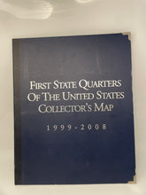 Load image into Gallery viewer, First State Quarters Of The United States Collector's Map (1999-2008) 31 Pcs