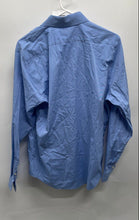 Load image into Gallery viewer, Express Mens 1MX Blue Extra Slim Spread Collar Long Sleeve Dress Shirt Size M