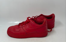 Load image into Gallery viewer, Nike Mens Air Force 1 07 LV8 Red Leather Lace-Up Low Top Running Shoes Size 11