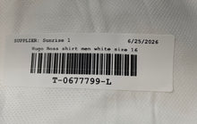 Load image into Gallery viewer, Boss Hugo Boss Mens White Long Sleeve Regular Fit Dress Shirt Size 16 34/35