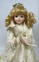 Load image into Gallery viewer, In White Dress Shown Praying Open Eyes Collection Of Porcelain Doll