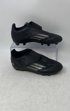 Load image into Gallery viewer, Adidas Boys Adizero F50 Club IF1387 Black Hook & Loop Low Top Soccer Shoes Sz 4