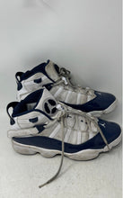 Load image into Gallery viewer, Nike Mens Jordan 6 Rings 322992-324 White Blue Sneaker Shoes Size 8.5
