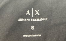 Load image into Gallery viewer, Authentic Armani Exchange Womens Black Short Sleeve Pullover T-Shirt Size Small