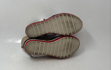 Load image into Gallery viewer, Euro Studio Womens Red White Blue Wedge Heel Ankle Strap Sandals Size 40