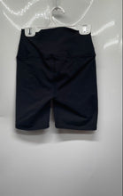 Load image into Gallery viewer, Alo Womens Black White Nutrl Pull On Activewear High Waist Biker Shorts Size XS