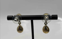 Load image into Gallery viewer, Authentic Givenchy Women's Gold -Tone Champagne Crystal Teardrop Earrings