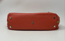 Load image into Gallery viewer, Del Giudice Roma Womens Melissa S Orange Beige Pebbled Leather Shoulder Bag