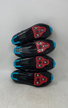 Load image into Gallery viewer, 2-Pair Of Flywheel Womens Fly Fierce Black Gray Blue Cycling Shoes Sz US 6 EU 37