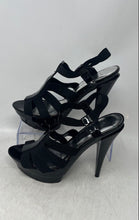 Load image into Gallery viewer, Jessica Simpson Womens Black Open-Toe Stiletto Platform Sandals Size 8B