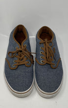 Load image into Gallery viewer, Vans Mens Atwood Brown Denim Low Top Lace-Up Sneaker Shoes Size 12