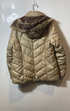 Load image into Gallery viewer, Roberto Bassi Womens Khaki Long Sleeve Full-Zip Hooded Puffer Jacket Coat Sz 44