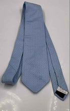 Load image into Gallery viewer, Versace Mens Blue Printed Keeper Loop Adjustable Pointed Tie