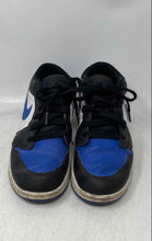 Load image into Gallery viewer, Nike Boys Air Jordan 1 Low White Blue Black Lace-Up Sneaker Shoes Size 7Y