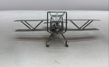 Load image into Gallery viewer, Decorative Metal Biplane Airplane Model Sculpture Spark Plug Nut Bolt Craft