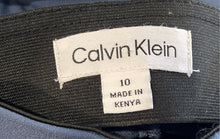Load image into Gallery viewer, Calvin Klein Womens Blue Flat Front Pockets Skinny Leg Dress Pants Size 10