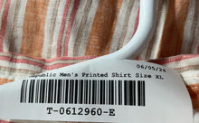 Load image into Gallery viewer, Banana Republic Mens Multicolor Striped Long Sleeve Collared Dress Shirt Size XL