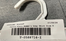 Load image into Gallery viewer, Calvin Klein Womens Gray Heather Pockets Knee-Length A-Line Skirt Size 0