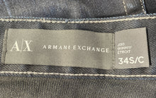 Load image into Gallery viewer, Armani Exchange Mens Blue Dark Wash Stretch Skinny Leg Jeans Size 34S/C