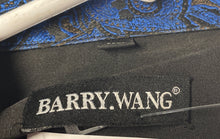Load image into Gallery viewer, Barry.Wang Mens Black Blue Long Sleeve Collared Button-Up Shirt Size XL