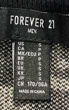 Load image into Gallery viewer, Forever 21 Mens Black Beige Yin Yang Broken Heart Face Printed Vest Sweater Sz S