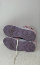 Load image into Gallery viewer, Nike Kids Air Jordan 1 Mid SE Pink White Purple Lace-Up Sneaker Shoes Size 2