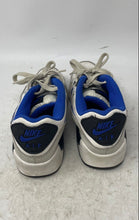 Load image into Gallery viewer, Nike Boys Air Max 90 White Blue Leather Lace-Up Low Top Sneaker Shoes Size 6Y