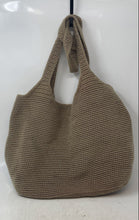 Load image into Gallery viewer, The Sak Womens Beige Inner Pockets Crochet Double Handle Tote Handbag