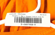 Load image into Gallery viewer, Nike Mens Orange Miami Dolphins Short Sleeve Football T-Shirt Size XL