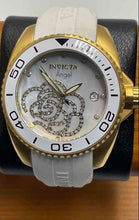 Load image into Gallery viewer, Authentic Invicta Women's Angel White Silicone Gold-Tone Crystal Watch