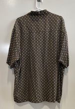 Load image into Gallery viewer, Untied Mens Brown Printed Short Sleeve Collared Button-Up Shirt Size XL