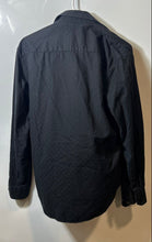 Load image into Gallery viewer, Bugatchi Mens Black Cotton Long Sleeve Shaped Fit Button-Up Shirt Size S