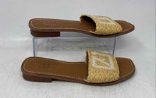 Load image into Gallery viewer, Franco Sarto Womens Beige Open Toe Slip-On Slide Sandals Size 9.5