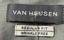Load image into Gallery viewer, Van Heusen Mens Gray Long Sleeve Regular Fit Wrinkle Free Dress Shirt Size 16.5