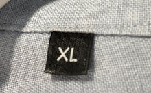 Load image into Gallery viewer, Adolfo Dominguez Mens Light Blue Short Sleeve Collared Button-Up Shirt Size XL