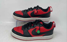 Load image into Gallery viewer, Nike Kids Court Borough Low Recraft Red Black Lace-Up Sneaker Shoes Size 4Y