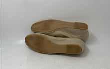 Load image into Gallery viewer, Sesto Meucci Womens Mel Creme Leather Perforated Slip-On Espadrilles Heels Sz 10
