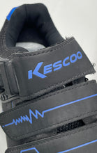 Load image into Gallery viewer, Kescoo Womens Black Blue Round Toe Hook & Loop Cycling Shoes Size 37