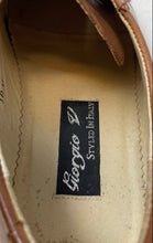 Load image into Gallery viewer, Giorgio V Mens Brown Leather Square Toe Lace-Up Oxford Dress Shoes Size 10M