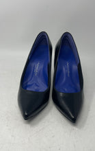 Load image into Gallery viewer, Antonia Saint Womens Victoria Black Leather Slip-On Stiletto Pump Heels Size 10