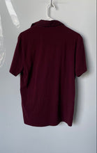 Load image into Gallery viewer, Express Mens Burgundy Short Sleeve Collared Polo Shirt Size Medium