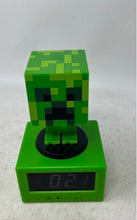 Load image into Gallery viewer, Paladone Minecraft Creeper Icon Volume Control Lamp Alarm Clock Not Tested
