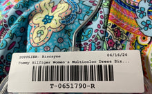 Load image into Gallery viewer, Tommy Hilfiger Womens Multicolor Paisley Sleeveless Round Neck Shift Dress Sz 10
