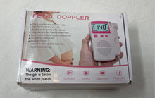 Load image into Gallery viewer, White Pink Digital LCD Display Probe Ultrasound Gel Fetal Doppler Not Tested