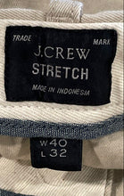 Load image into Gallery viewer, J.Crew Mens Beige Flat Front Slash Pocket Straight Leg Chino Pants Size 40x32