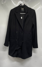 Load image into Gallery viewer, T Tahari Womens Black Long Sleeve Notch Lapel Double-Breasted Blazer Size 6