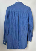 Load image into Gallery viewer, DKNY Mens Blue Long Sleeve Point Collar Regular Fit Dress Shirt Size 16.5 32/33