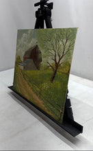 Load image into Gallery viewer, Oil Painting Canvas Features Rustic Scene Farm A Barn A Fence Signed By Miller